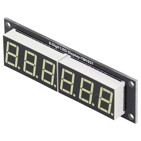 LED Display Digital Tube 6 Cifret 7 Segment Decimal Hvidt Lys Digital Display Modul YEMAA