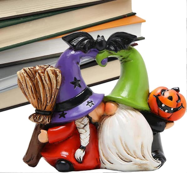 Søtt Gnome Par Statue | Hage Gnome Par | Romantisk Gnome Figur |