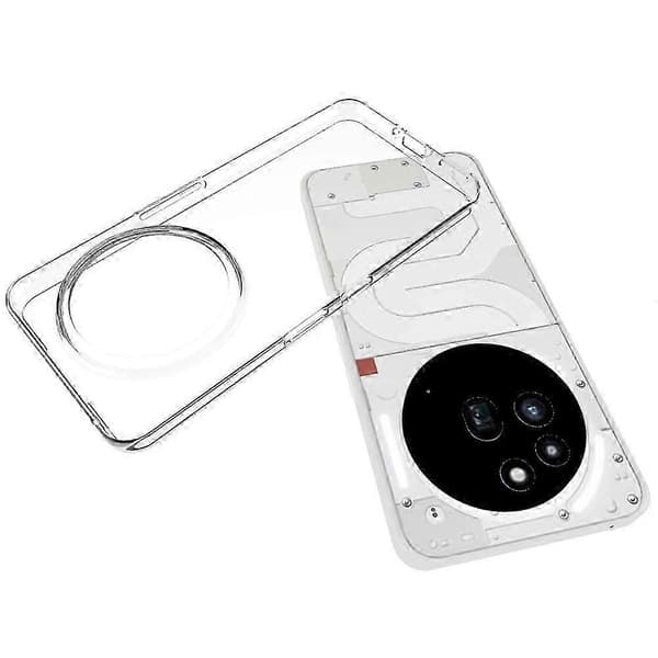 För Nothing Phone (3a) Pro Transparent Fodral Vattenmärkesresistent TPU Baksida