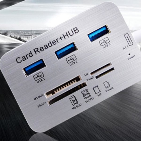 USB Hub 3.0 USB Splitter 3 Porte Extender Multi USB Udvidelse Flere 3 0 Hub SD Kortlæser USB3.