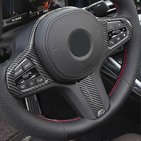 For BMW- 3-serie 2019-2021 Karbonfiber Ratt Panel Deksel