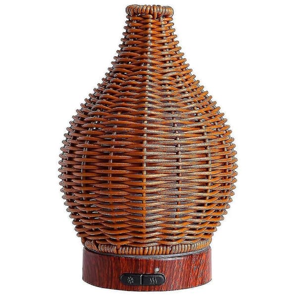 Eterisk Olje Diffuser, Rattan Ultralyd Diffuser 100ml Kjølig Eu Plugg