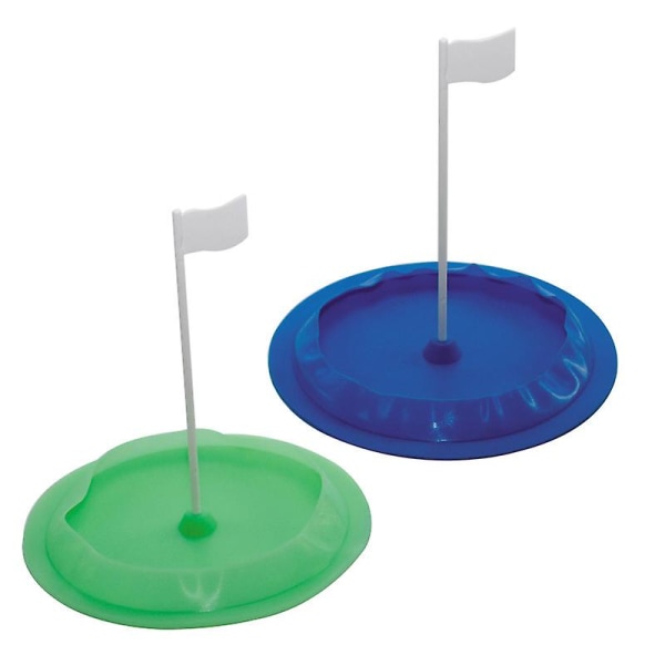 Golf Putting Cup i alle retninger Myk gummi Øvingshull Blå