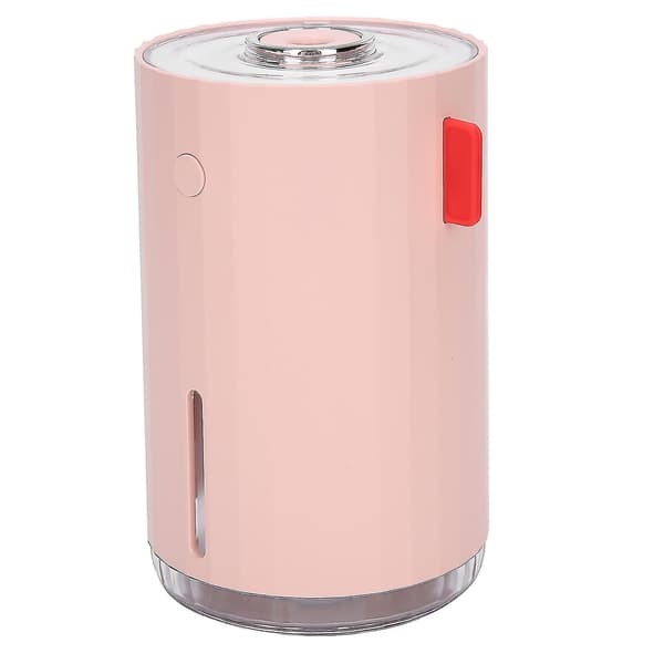 J637 Mini Skrivbordsluftfuktare Portabel Luftrenande Diffuser med Nattlampa Rosa