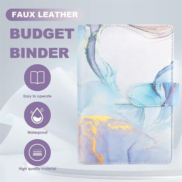 Budget Planner Pengebrevsmappe - Organiser Notesbog Med Budgetark Pengeopbevaring Penge B