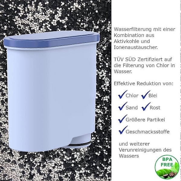 Filterpatroner til Aqua Clean fuldautomatiske kaffemaskiner, til Philips Ca6903/10 og Ca6903/22