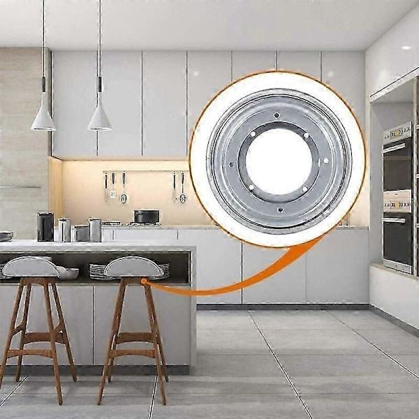 Lazy Susan Dreieskive, Lazy Susan Serveringsbrett, Galvanisert Lazy Susan, Egnet for Hotell Spisebord, Spesielt Designet for Late Mennesker