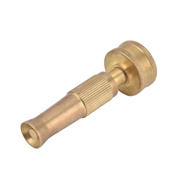 Justerbar Vridningsdyse Kraftig Solid Messing Fortykket Hageslange Sprøyteadapter for Vanning