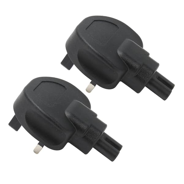 2 stk. UK Plugg til IEC 320 C7 Strømadapter Universal Standard Kraftig Datamaskin Strømadapter 100?250V