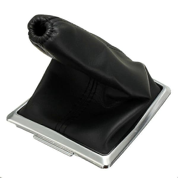 Sort PU Læder Gear Gaiter Støvle Knop Dækning Til Ford Focus 2005-2012