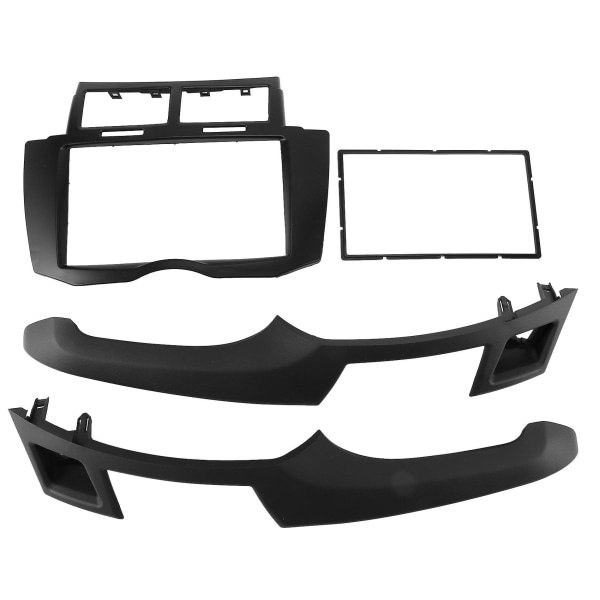 Bilradio Fascia Trim Kit, 2 Din Instrumentbräda DVD Ram Installationskit För Toyota Yaris Vitz Platz 2005 2006 2007 2008-2011