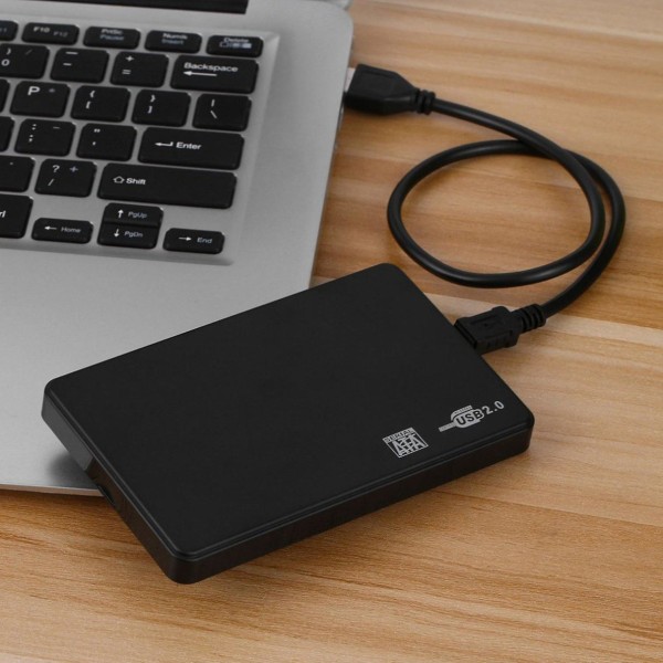 2x,2,5 tums USB case Sata till USB 2.0-hårddisk Disk Sata Externt hölje Hdd-hårddisklåda