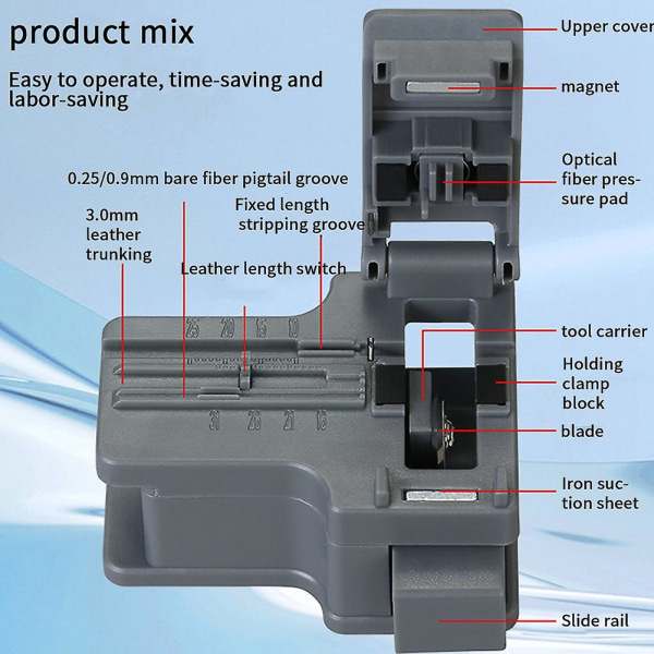 1 stk -x01 FTTH Mini Optisk Fiber Kløver ABS Liten Høy Presisjon Fiber Cutter Kabel Kald Tilkobling