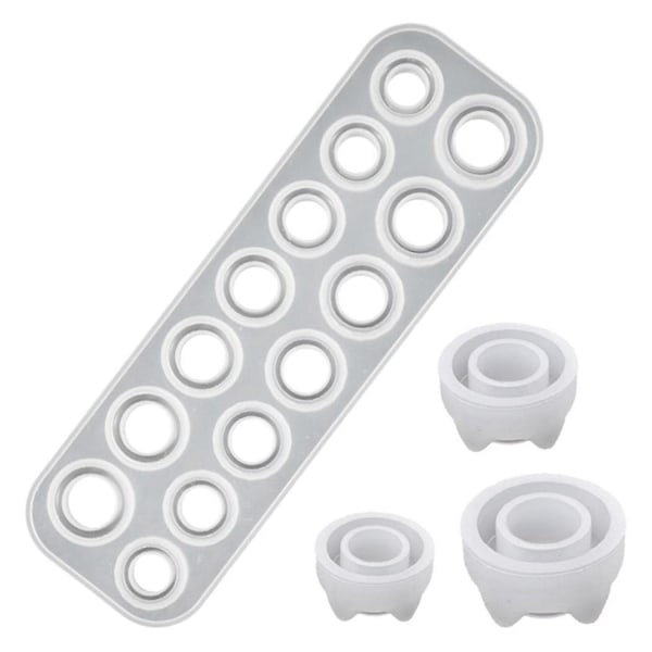 Ringform Handgjord DIY Tillverkning Ring Smycken Silikonform Kristall Epoxihartsform Epoxihartssmycke