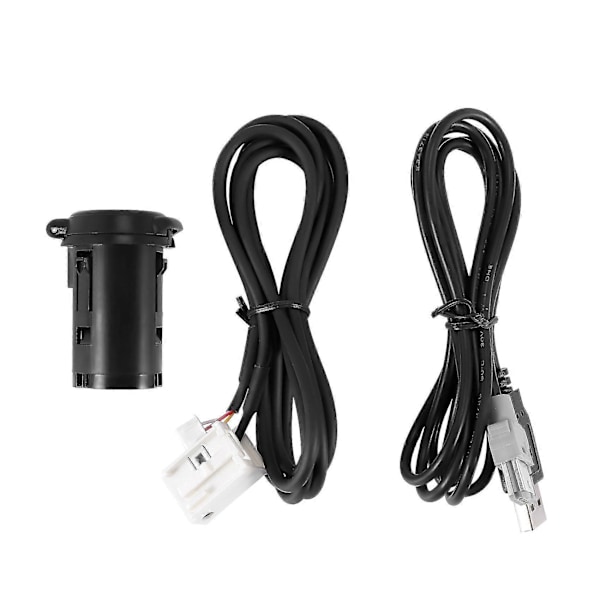 WJTG Bilstereo Hane USB AUX Kabelset för 206 207 307 407 408 508 607 för C3 C4 C5 C6 för RD43 RD45J