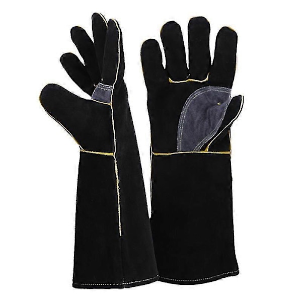 Ekstreme Brand- og Varmebestandige Handsker, Læder med Kevlar Syninger 35,5 cm