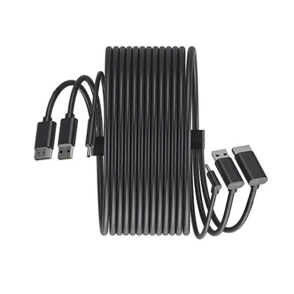 Erstatningskabel til 3-i-1 tilbehør - Kompatibelt 5M, USB, Power VR-spil
