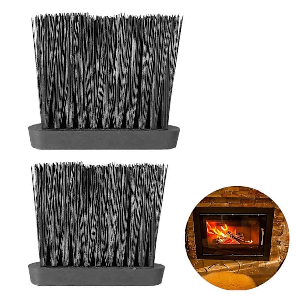 2 stk. Reserve Refill Companion Hearth Børstehode Peis Reservedeler Avlang
