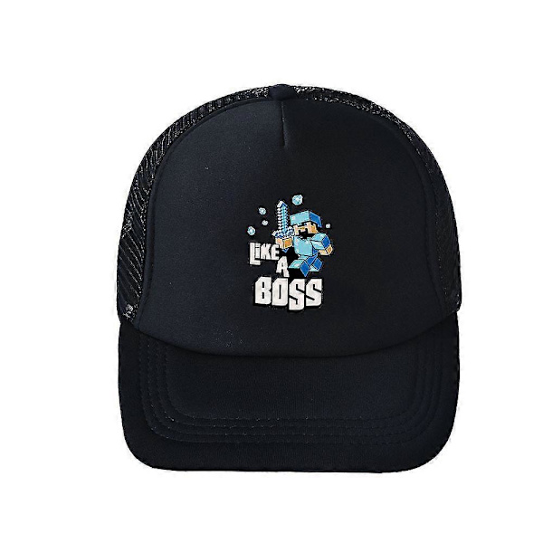 Minecraft Baseballcaps for barn, snapback, pustende solhatt, visirhatter