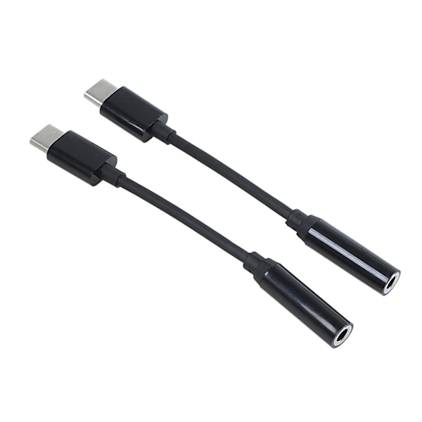 2 kappaletta USB C - 3,5 mm:n kuulokeliitäntäsovitin, tyyppi C -uros - 3,5 mm:n naaras AUX -liitäntä stereokuulokkeet