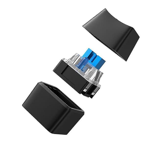 Farverige LED-lys Computer Desktop Switch PC Bundkort Ekstern Start Strøm