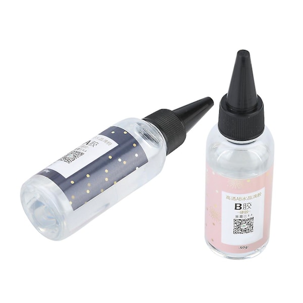 AB Drop Glue Högtransparent Kristall Epoxy Resin (100g/3.5oz 1:1)