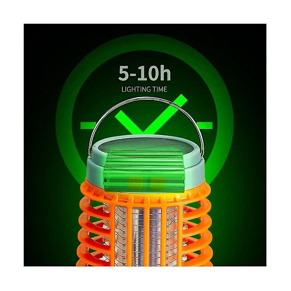 Ripustettava LED-hyttyslamppu, sähköinen kärpäs karkotin sisävalaistus, hyönteispyydys, USB-ladattava ulkovalaistus
