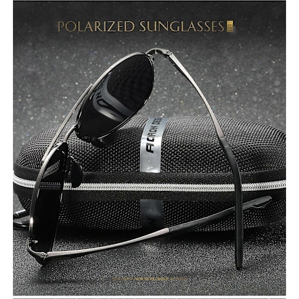 SBSG Klassiset Aviator-aurinkolasit miehille ja naisille, polarisoidut linssit, 100 % UV-suoja ajoon