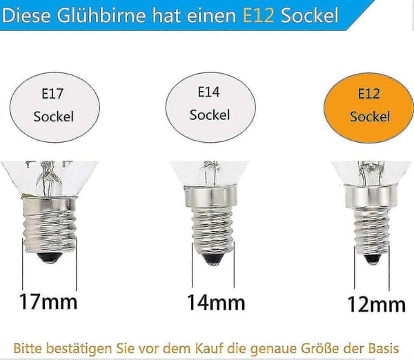 Förpackning med 6 Himalayan Salt Lamp Lampor E12, 15 Watt För Sovrumsbelysning Dekor 220-240v-Yvan