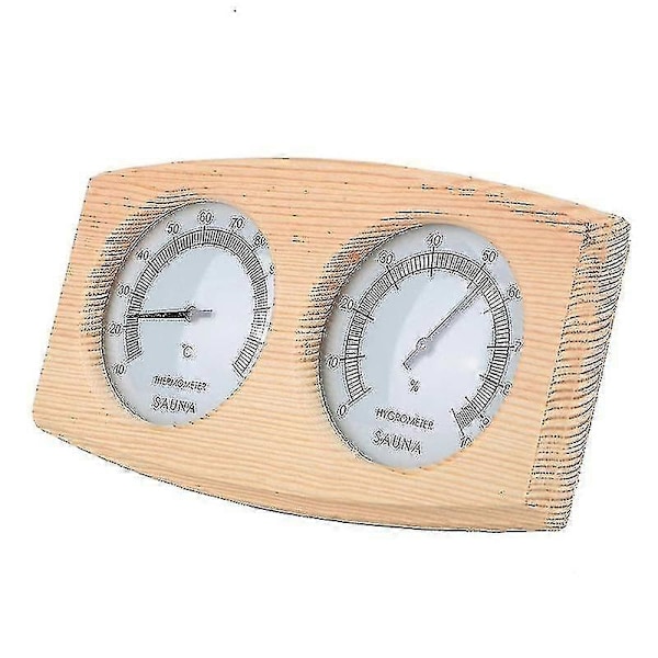 2 I 1 Saunarum Træ Termometer Hygrometer Damp Temperatur Fugtighedsmåler -gt