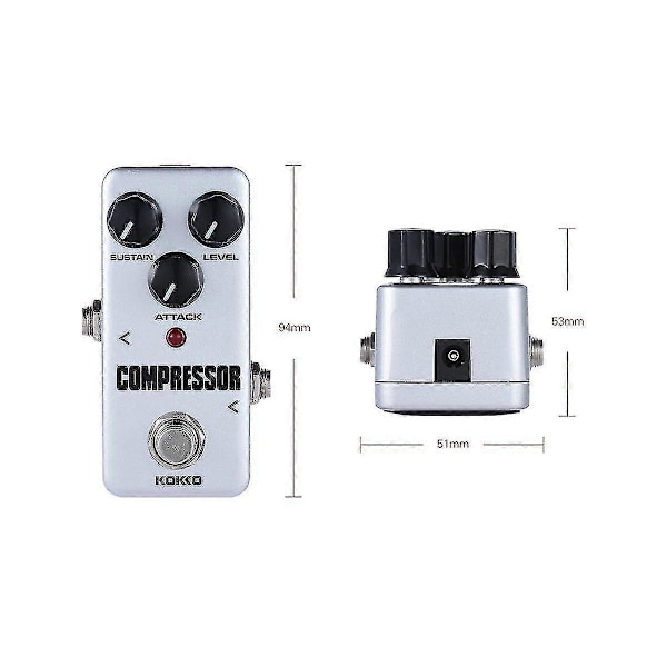 Gitarr Effektpedal Kompressor Helt Analog Krets Gitarrkompressorpedal För Gitarrtillbehör