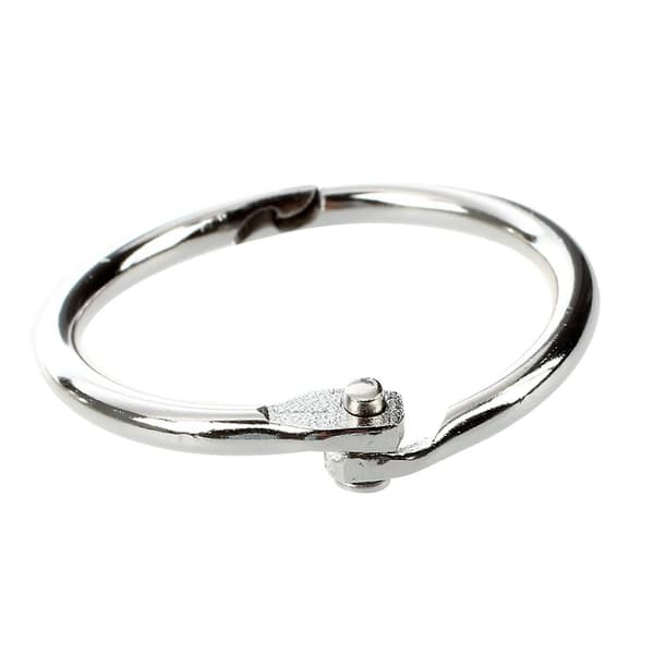 100 st Häftbindare 30mm Ytterdiameter Lösblad Ring Nyckelring
