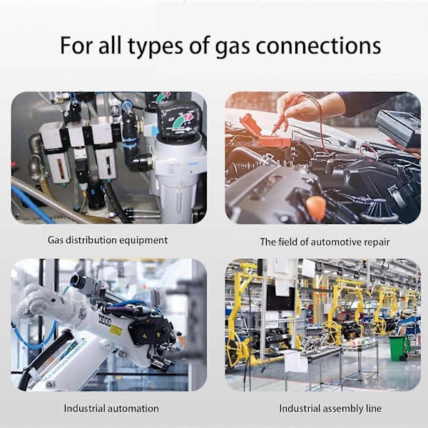 5 stk. lige pneumatiske push-to-quick-connect fittings, 12 mm rør OD x 1/8\" hangevindingskonnektor pneumatiske fittings