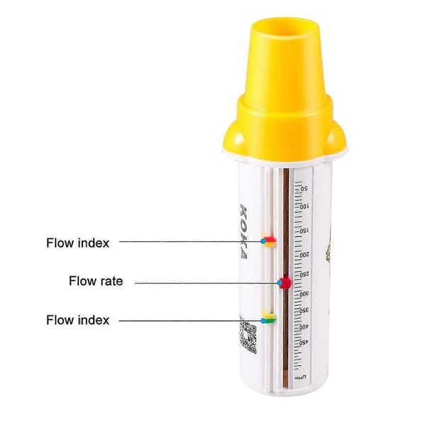 Bärbar Spirometer Peak Flow Meter