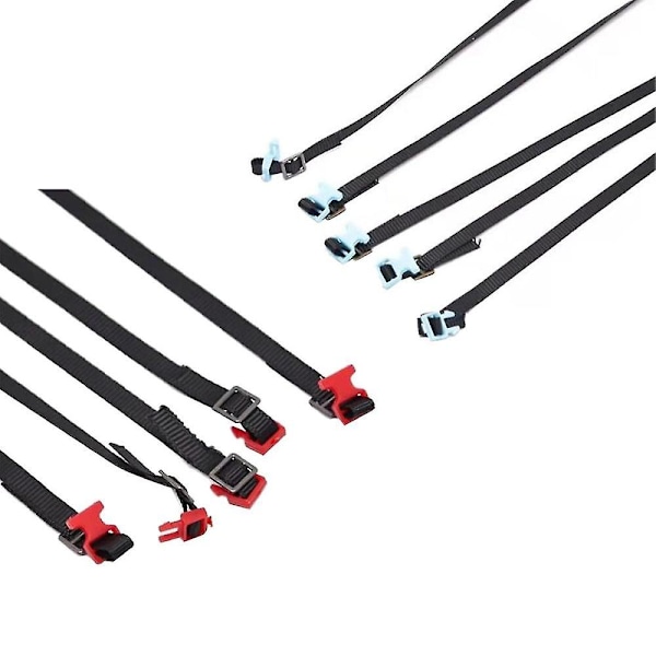 5 stk Rc Bil Tak Bagasjebrett Tau Dekorere Stropp For 1/10 Rc Crawler Bil Axial Scx10 Trx4 Rc 4wd D90 Gul