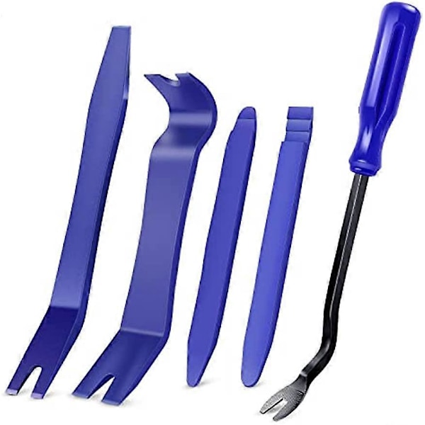 5 ST Auto Trim Borttagningsverktyg Set Repfri Brytverktyg Set för Bildörrsklämma Panel & Ljudinstrumentbräda Demontering - 5 ST
