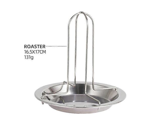 Vertikal kyllingholder i rustfritt stål, non-stick kyllingholder for steking av kylling