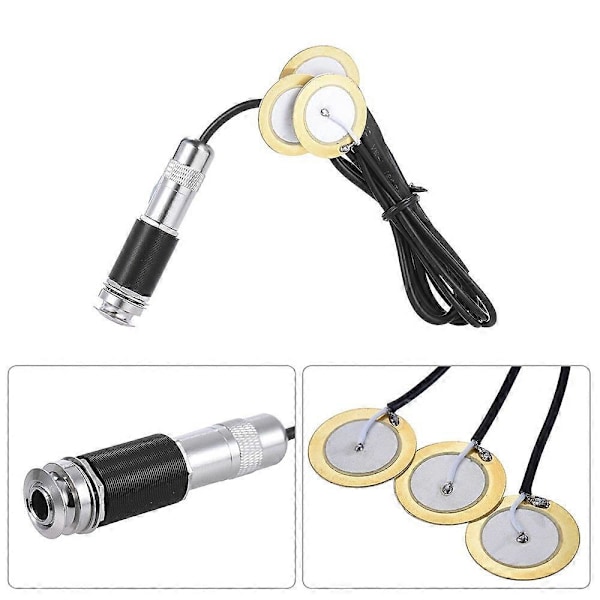 Universal Stick-on Gitarr Pickup Akustisk Elektrisk Transducer Jack Pickup för Gitarr Violin Ukulele