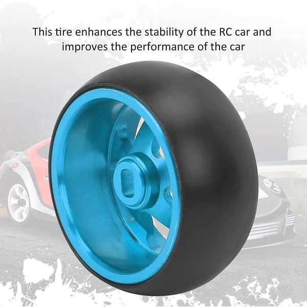 Rc-bildæk, Rc-biludskiftningsdæk er lette, gode ydeevne og praktiske for brugere af Rc-biler (blå) (1 stk)