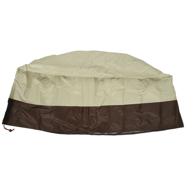 Fire Pit Cover Rund-210d Oxford Duk Heavy Duty Uteplats Utomhus Fire Pit Cover Runt Waterpro