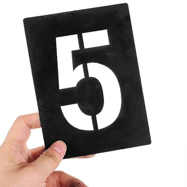 1 Set Numero Malli 0-9 Osoitenumero Malli Numeromallit Puulle Maalaamiseen