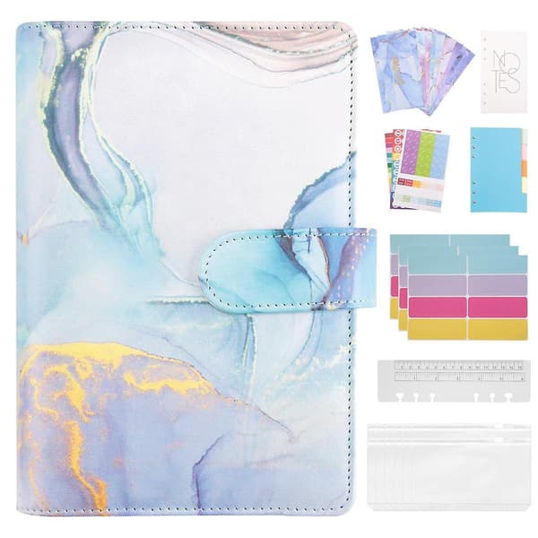 Budget Planner Pengebrevsmappe - Organiser Notesbog Med Budgetark Pengeopbevaring Penge B