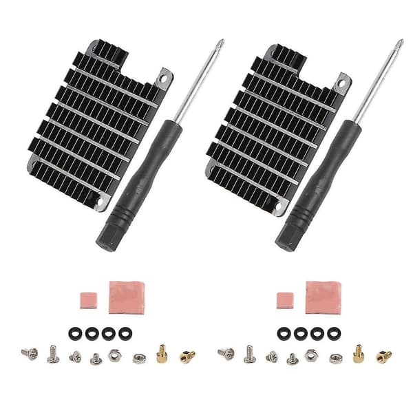 2 Set Kylfläns Aluminium Radiator Kylfläns För Cm4 Compute Module 4 Cpu Kylfläns Med Termisk