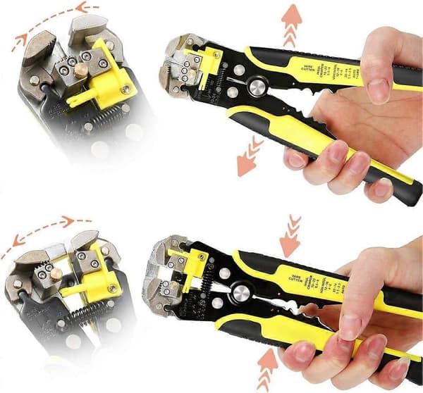 Automatisk kabelstripper med finjustering