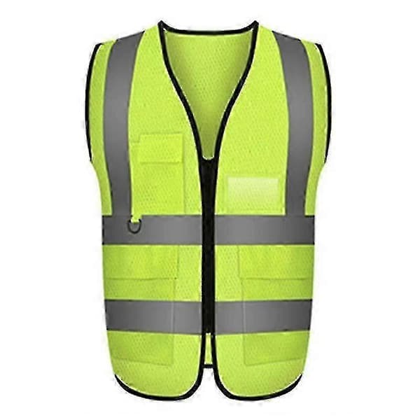 Heijastava liivi auto taskulla, heijastava turvaliivi, suojava varoitusvaatetus SZZK Mesh Fabric