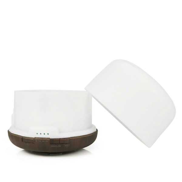 Hjemme Brødform Farverig Aroma Diffuser Kontor Varmt Lys Luftfugter 500ml