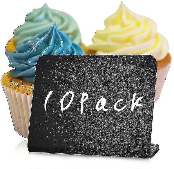 10-pack minikrita tavlor 10x7,5 cm för mat - buffé - bord - små