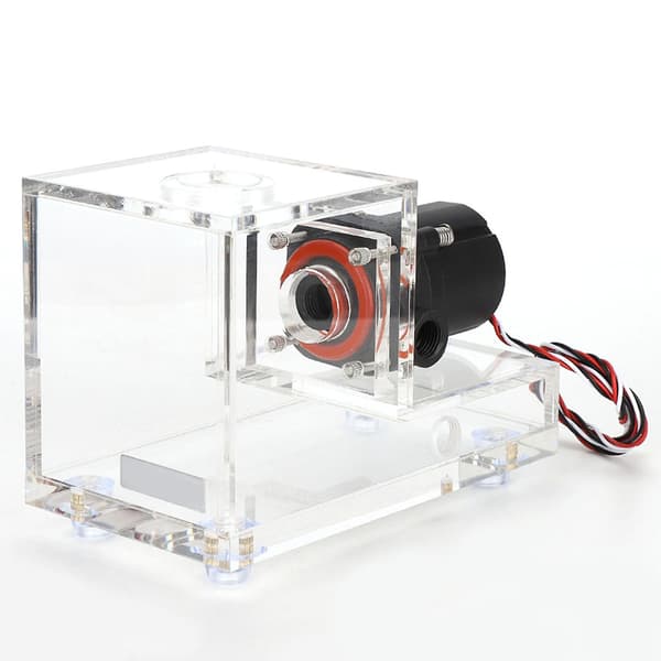 Transparent PC Vannpumpe med Akryl Kjøletank - 600L/T