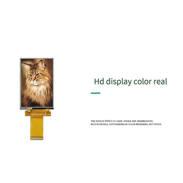 Kjernefysisk strålingsdetektor LCD-skjerm 320x480 kapasitiv skjerm 3,5 tommer testskjerm fargeskjerm