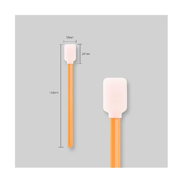 100 stk. Skum-Pinde Rengørings-Sticks til Renrum Detaljerings-Svampe-Sticks til Blækstråleprinter, Optisk Instrumenter
